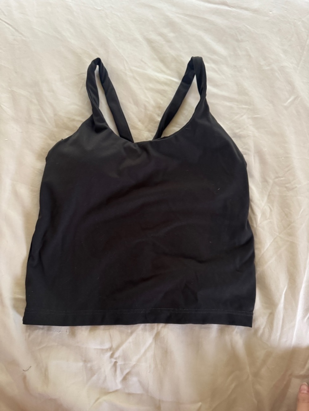 Milkstain Active by Bella black racerback tank top size small